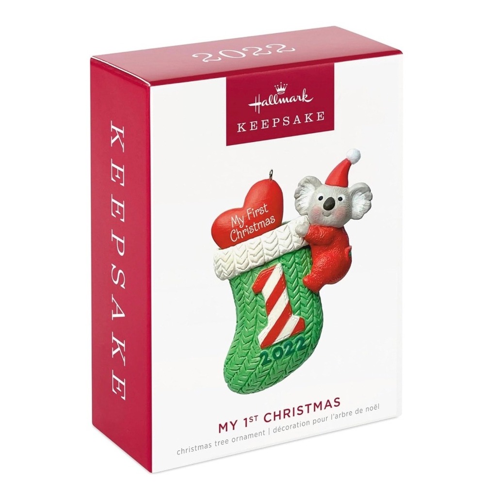 Hallmark Keepsake 2022 My First Christmas Koala Baby Ornament Nina Aube